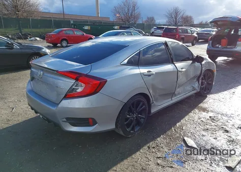 2021 Honda Civic Sport z USA, uszkodzony, nr VIN 2HGFC2F80MH519529